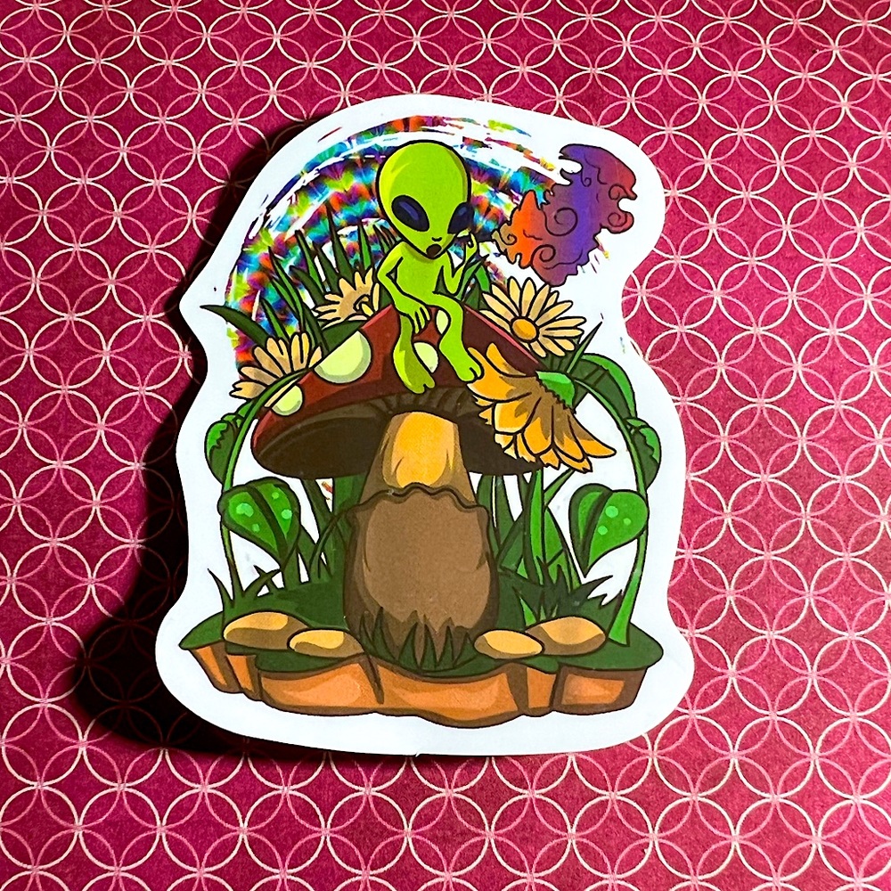 JOURNEY Alien ET EBE Traveler Star Person Space People Single Decor Sticker